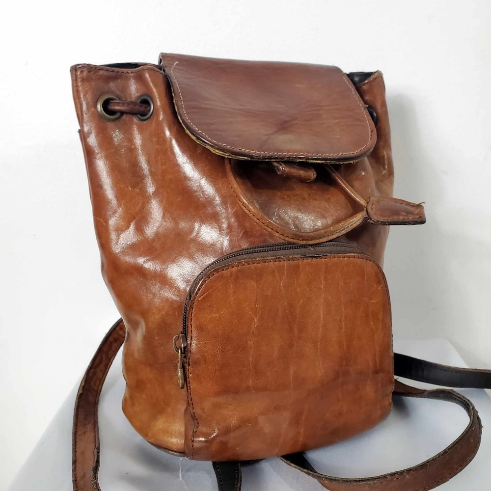 Vintage Guenine Leather Backpack